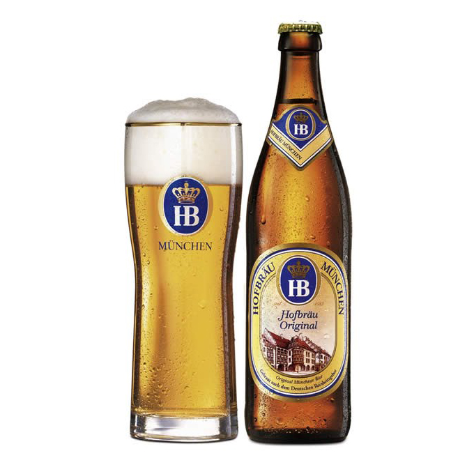 Bia Hofbrau Original 5,1% Đức - chai 500 ml