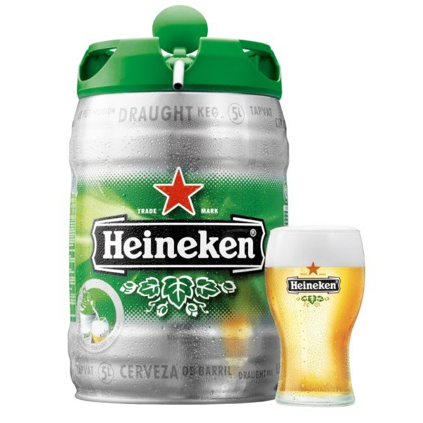 Bia Heineken Hà Lan 5% – bom 5 lít