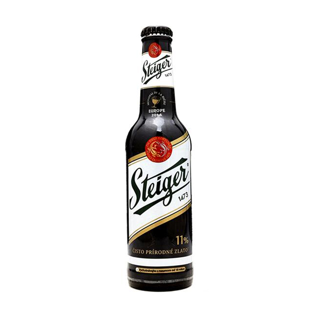 Bia Steiger đen chai 330 ml