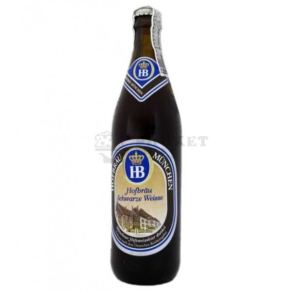 Bia Hofbrau Schwarze Weisse 5,1% Đức - chai 500 ml