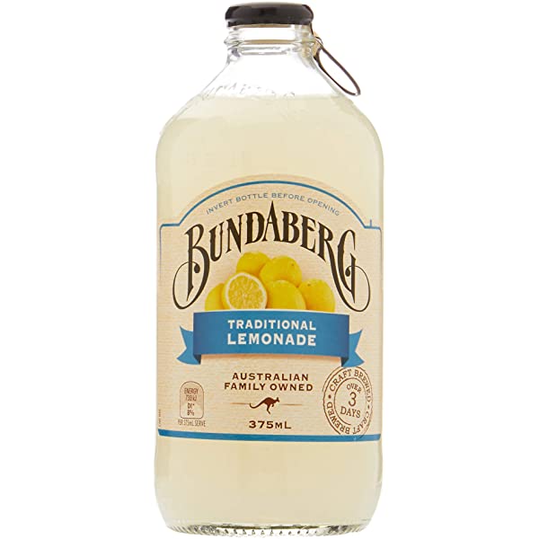Nước trái cây Bundaberg Traditional Lemonade 8% Úc chai 375ml