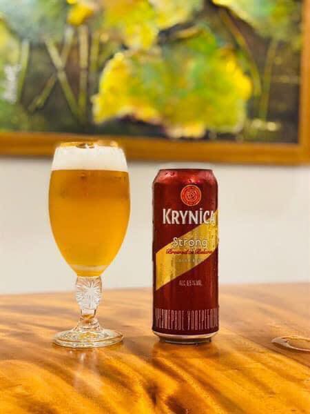 Nếm thử bia Krynica Strong