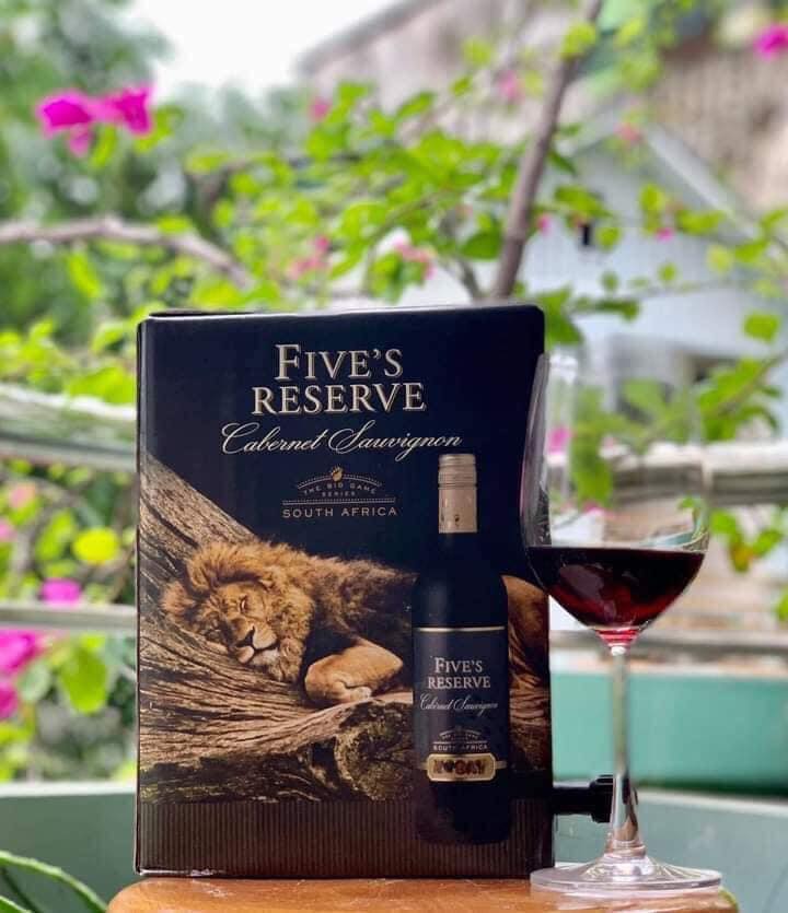 Rượu Vang Bịch Five’s Reserve 3L